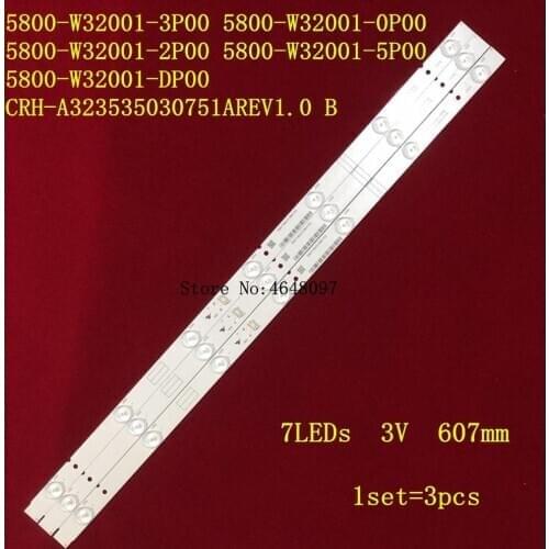 3 PCS LED backlight strip for Skyworth 32X3000 32E3000 32HX4003 32E3500 32E360E 5800-W32001-3P00 0P00 CRH-A323535030751AREV1