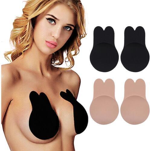 Lift Up Invisible Bra Tape Reusable Bh Silicone Adhesive Strapless Bra Sexy Lingerie Nipple Pasties Cover Push Up Bras For Women