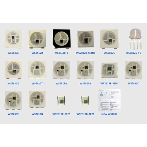 WS2812C-2020 5mA operating current per channel Double wire signal Individually Addressable Digital Full Color Breakpoint JK1530
