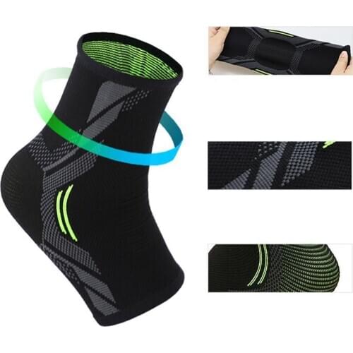 1Pc Sport Football Basketball Ankle Brace Support Compression Elastic Weave Elastic Bandage Foot Protective Gear Gym Fitness