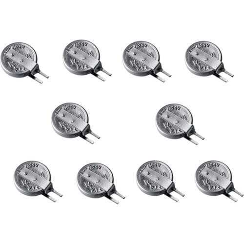 10PCS Original MC621 ML621 MS621 3V 3MAH Li-ion Rechargeable Cell Coin Battery w/ Welding Foot Pins for VARTA MC621 Cell Battery