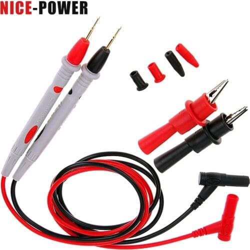 1000V 20A Ammeter Test Cord Useful Universal Multimeter Multi Meter Voltmeter Lead Probe Wire Pen Cable with Alligator clip
