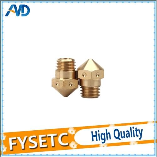 2pcs Brass MK10 Nozzle For Hotend Kit Mk10 Brass Nozzle M7 3D Printer Kit For Makerbot 3D Printer Parts