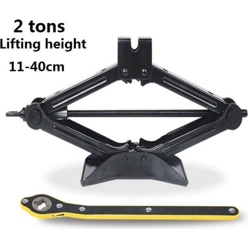 2 Tons Car Jack Foldable Hand-operated Horizontal Lifter Stand Anti-Slip Heavy Duty Carbon Steel Auto Lift Support Repair Tool