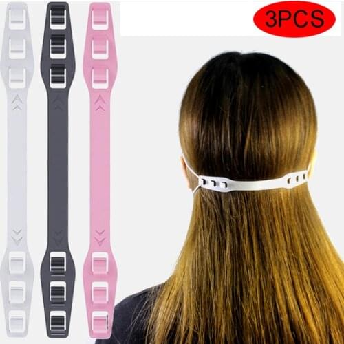 3pcs Mask Extension Hook Ear Protection Strap Extender Reusable Mask Accessories Adjustable Silicone Face Masks Buckle Holder