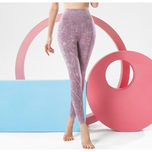 Seamless Washed Tuck The Abdomen High Elasticity And Slim Women Yoga Pants