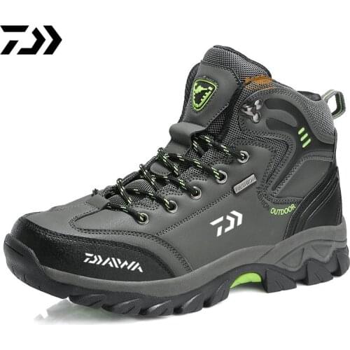 Daiwa Hiking Fishing Shoes Anti-skid Mountain Climbing Boots Outdoor Athletic Breathable Waterproof sports Fishing Shoes 39-47