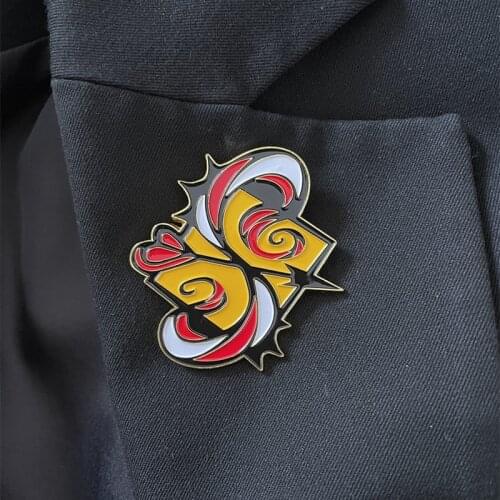 Anime SK8 the Infinity Pin Bedges Metal Brooch Langa Hasegawa Cosplay Prop Anime Enamel Pin Accessories