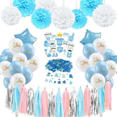 Baby Shower Boy Girl Decoration Its a Boy Its a Girl oh baby Balloon Gender Reveal Kids Birthday Party Baby Shower Gift Happy