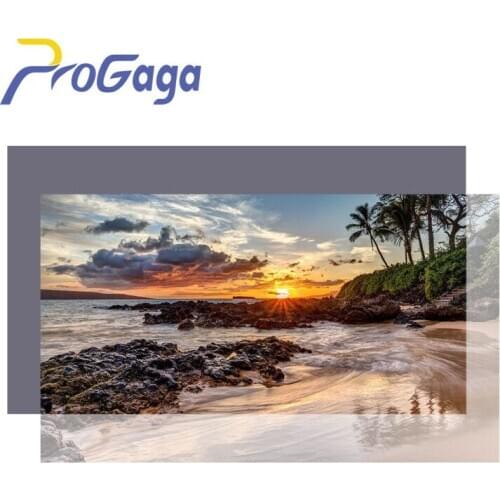 ProGaga High Brightness Projector Screen 60 100 120 inch 16:9 Reflective Fabric Cloth Screen for Espon BenQ XGIMI GA9 Projection