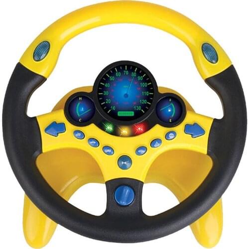 Electronic Simulation Steering Wheel with Light Baby Musical Developing Educational Toys Vocal Toys for Children Birthday
