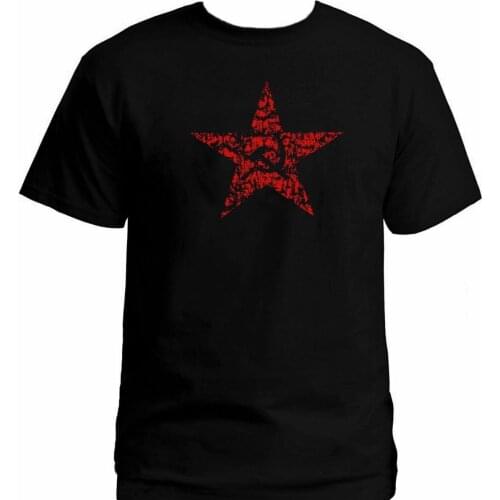Russian USSR Soviet Union Communist Symbols Hammer & Sickle Red Pentagram T-Shirt. Cotton Short Sleeve O-Neck Mens T Shirt New