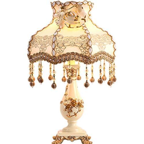 European style lamp bedroom bedside lamp creative red table lamps room warm light minimalist modern luxury wedding lights ZL507