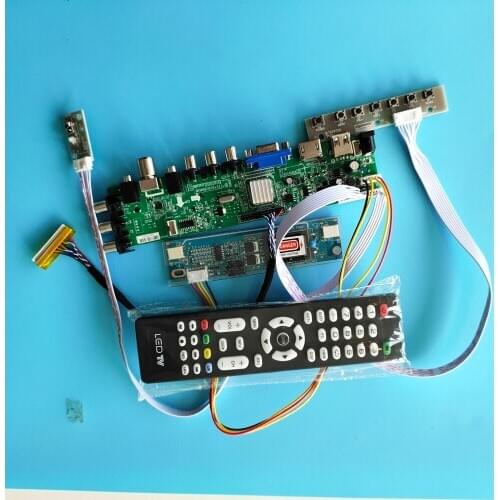 Kit For M220Z1-L0A 30pin controller board 2 CCFL 1680X1050 DVB-T DVB-T2 TV AV HDMI USB LVDS screen Panel digital 22"