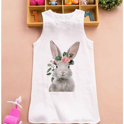 New Dress 2021 Flowers Blowing Bubbles Cartoon Dress For Girl Cute Summer Dress Harajuku Birthday Dresses Children Dresses Kids