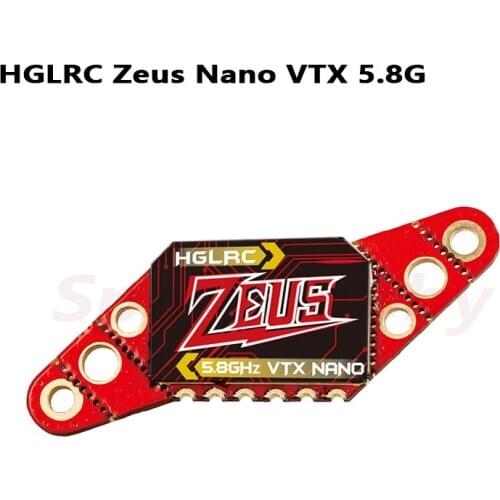 NEW HGLRC Zeus nano VTX 350mW FPV 5.8G 2.4g 40CH Built-in Microphone 16/20/25.5mm Hole For RC FPV Transmitter VTX Multicopter