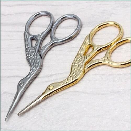 Retro Scissors 9.3cm Stainless Steel Tailor Scissors Household Cross Stitch Clothing Handmade DIY Apparel Sewing Craft Supplies