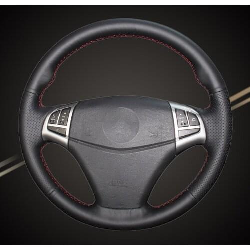 Car Braiding On The Steering Wheel Cover for Ssangyong Korando 2011-2014 DIY Auto Braid Covers Car-styling