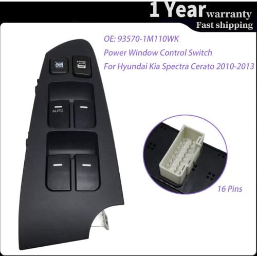 Car Driver Side Electric Power Window Lifter Regulator Control For Kia Sorento Forte Chevrolet 93570-1M110WK 935701M110WK