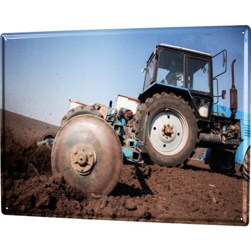 SINCE 2004 Sheet Metal Plate Tractor Garage Field Plough