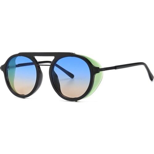 Punk sunglasses women street shoot modern retro wind-proof sand sunglasses male round sunglasses shield sunglasses women