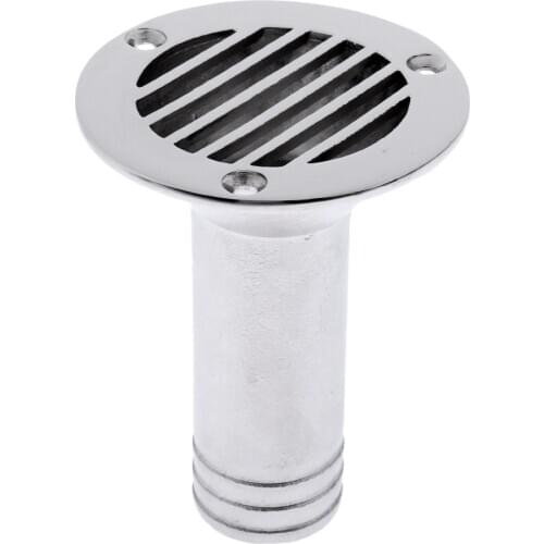 Heavy Duty Polished 316 Stainless Steel Boat Deck Drain Scupper For Marine Boat Yacht Dinghy Sailboat