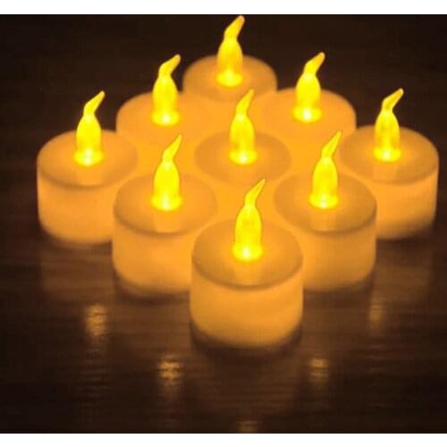 LED Electronic Candle Halloween Christmas Simulation Flameless Candle Atmosphere Festival Christmas Decorative Candle for Home