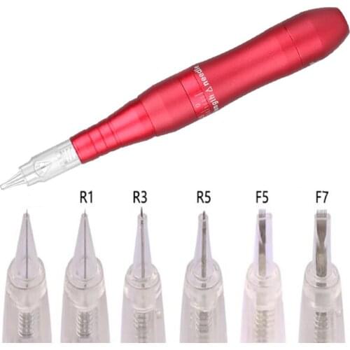 50/100pc 1R 3R Sterilized Tattoo Needle Tattoo Machine Microblading Pen Tattooin Eyebrows Lip Permanent Makeup Tattoo Cartridge