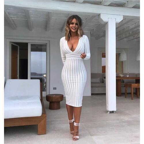 High Quality Sexy Women Rayon V-Neck Mesh 2 Layers Simple Elegant Homecoming Evening Party Dress