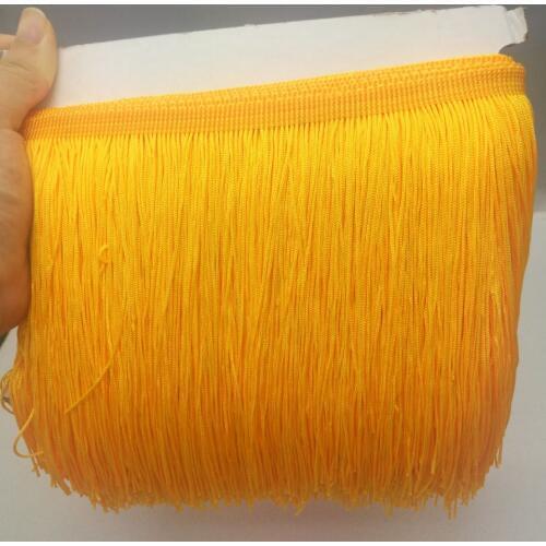 10Yard/Lot 15CM Long Lace Trim 27 Color Polyester Tassel Fringe Trimming For Diy Latin Dress Stage Clothes Accessories