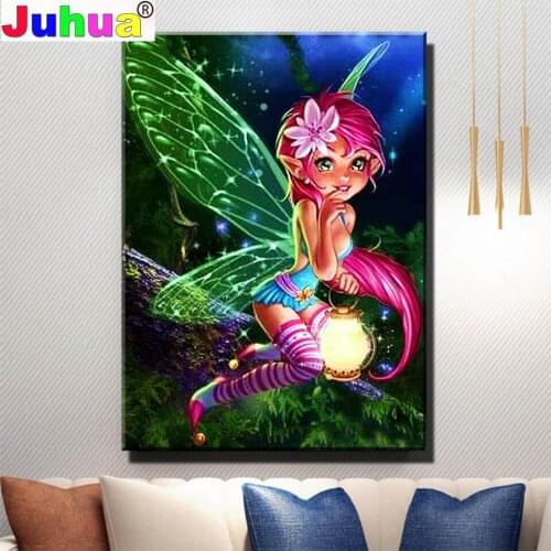 Diamond Painting "Butterfly Elf" Cross Stitch Custom Photo Diamond Embroidery Full Square Round Drill Home Decor