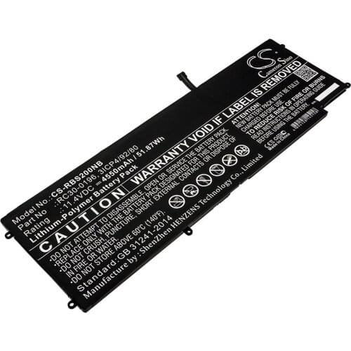 CS 4550mAh/51.87Wh battery for Razer Blade Stealth 2016 RZ09-01962W,Blade Stealth 2016 V2,RZ09-01962E52,0196G10