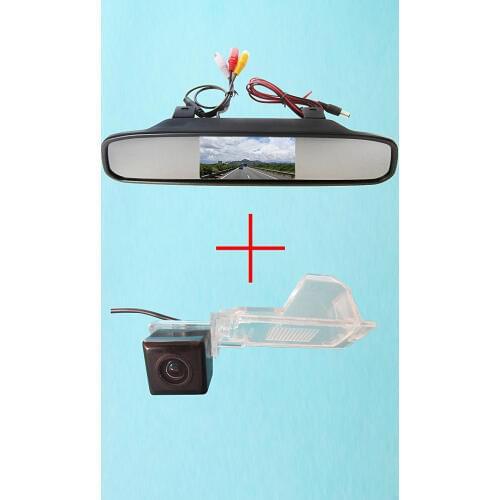 Color CCD Car Rear View Camera for Ford Edge Escape Mercury Mariner,with 4.3 Inch Rear view Mirror Monitor