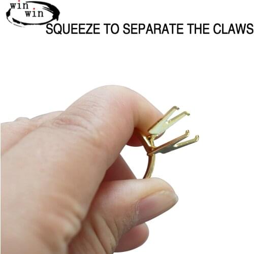 Diamond Holder Spring Type Ring Stone Gemstone Display Ring Diamond Four-Claw Gemstone Claw Meson Holder Jewelry Tool Equipments