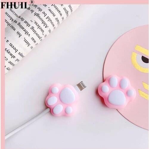Cartoon Cable Winder Holder Earphone Mouse Cord Adorable Protection Sleeve Charger Cable Management For iPhone USB TypeC