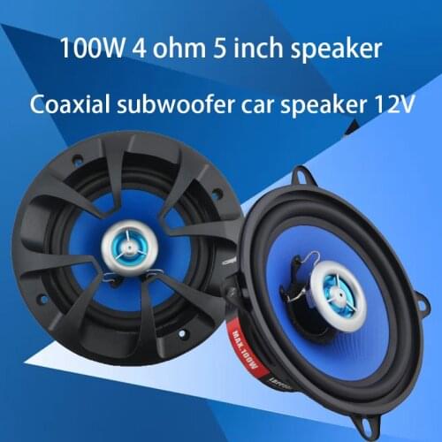 100W 4 ohm 5 inch speaker coaxial speaker host subwoofer car audio tweeter amplifier speaker speaker player