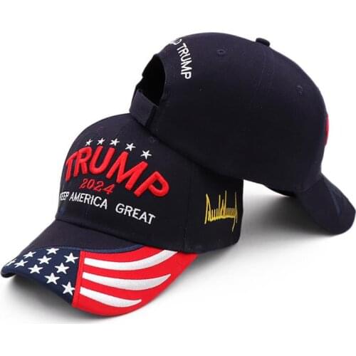 Donald Trump 2024 Baseball Cap USA Caps Adjustable Keep America Great Snapback President Hat Embroidery Wholesale Sporting Hats