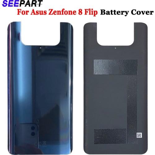 6.67"For Asus Zenfone 8 Flip ZS672KS Battery Back Cover Glass Rear Cover Housing Door for Asus Zenfone 8 Flip ZS672KS Back Batte