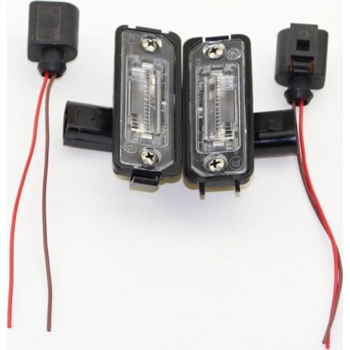 2PCS OEM Original Signal Licence lamp & plug For VW Polo Golf MK7 Passat B7 Scirocco Amarok New Beetle 35D 943 021 A 35D943021A
