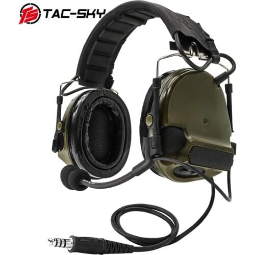 Hot Selling Tactical headset Tac-sky Comtac-iii / C3 Noise Reduction Tactics Earphone Silicone High Configuration FG