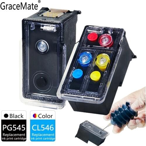 GraceMate Ink Cartridge PG545 CL546 Compatible for Canon IP2850 MX495 MG2950 MG2550 MG2450 TS205 TS305 TS3150 TS3151 Printer