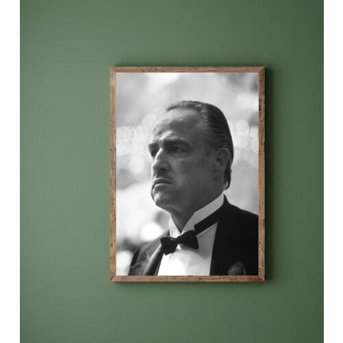 The Godfather - Marlon Brando Mafia Movie Poster Canvas Art Print Wall Painting Home Decoration (No Frame)