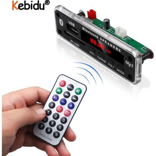 MP3 Module Wireless Bluetooth 5V 12V WMA Decoder Board Audio Module Support USB SD AUX FM Audio Radio Module For Car Accessories