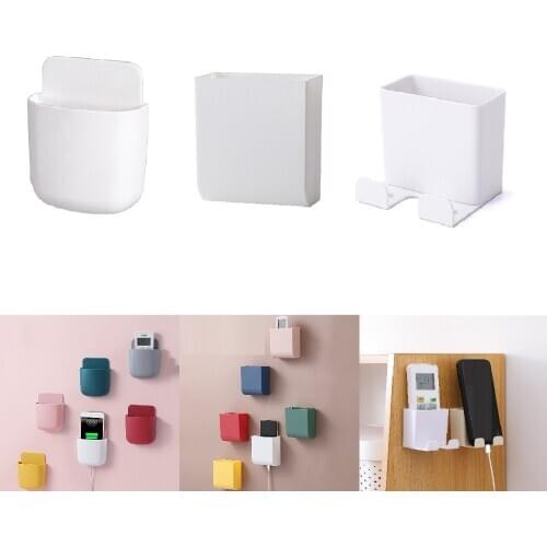 Wall Mounted Organizer Storage Box Remote Control Holder TV Air Conditioner Remote Controller Case Mobile Phone Stand Key Rack