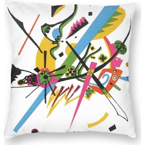 Small Worlds I Wassily Kandinsky Pillow Case Decoration Square Pablo Picasso Cushion Cover 45x45 Pillowcover for Living Room