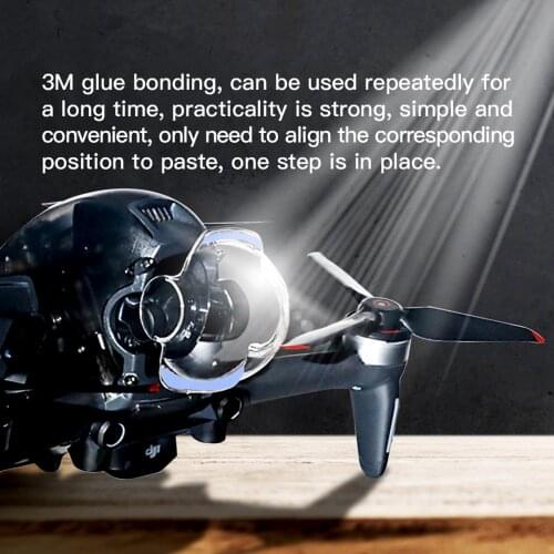Transparent Gimbal Lens Guard for DJI FPV Dust-proof Anti-collision Protective Drone Camera Flying Cover for DJI FPV Accessories