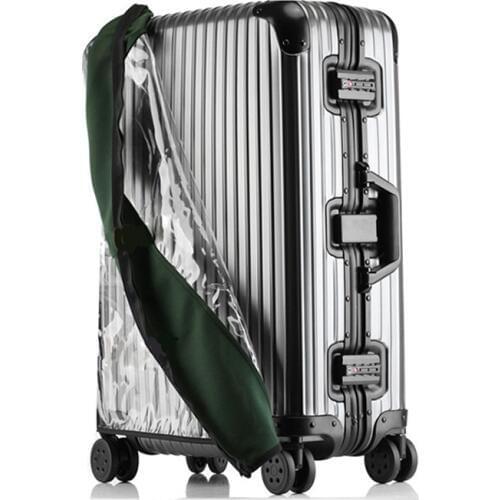 HMUNII PVC Transparent Protective Dust Cover For Luggage Elastic Waterproof Trolley Case Rain Bags Travel Suitcase Accessories