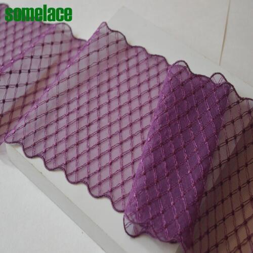 16cm wide(2yds/lot)Rose-carmine gauze Reticle embroidery lace Hight quality lace fabrics embroidered lace2018102709