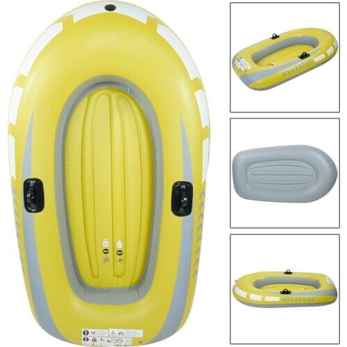 PVC Fold Inflatable Boat With Independent Air Chamber And Rope Two Persons Rowing Air Boat Fishing Drifting Diving Tool