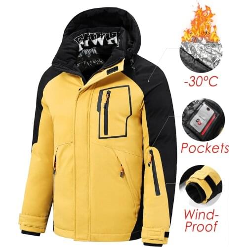Ucrazy Men's Parkas With A Hood